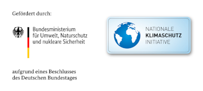 Logos des Bundesumweltministeriums (BMU) und der Nationalen Klimaschutzinitiative (NKI)